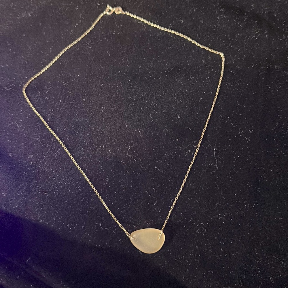 Sterling sea glass necklace